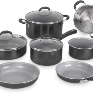 Cuisinart 11-Piece Black Nonstick Cookware Set, Ceramica XT Mannequin 733-30H