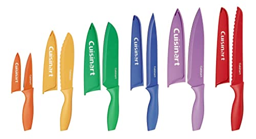 Cuisinart 12-Piece Multicolor Kitchen Knife Set, Benefit Cutlery C55-01-12PCKS