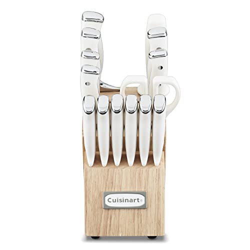 Cuisinart 15-Piece Knife Set with Block, Solid Triple Rivet, Excessive Carbon Stainless Metal, Mannequin C77CTR-15P