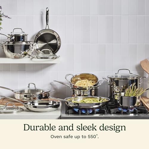 Cuisinart 17-Piece Cookware Set from the Chef's Basic Stainless Metal Assortment 77-17N