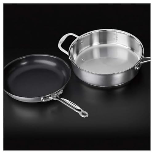 Cuisinart Chef's Basic 14-Piece Stainless Metal Cookware Set, Mannequin 77-14N